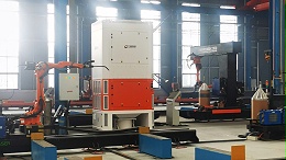 力维环保|江苏某钢结构企业选购的“自循环焊烟净化器”安装完成